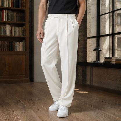 Pleated Pants - White