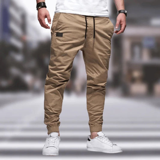 Practical Cargo Pants for Men - Beige