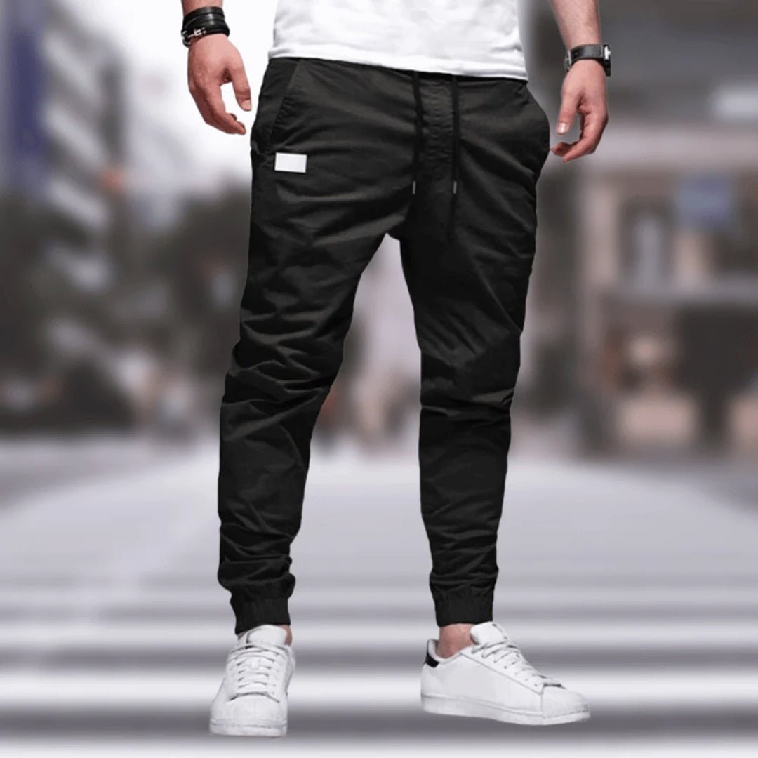 Practical Cargo Pants for Men - Black