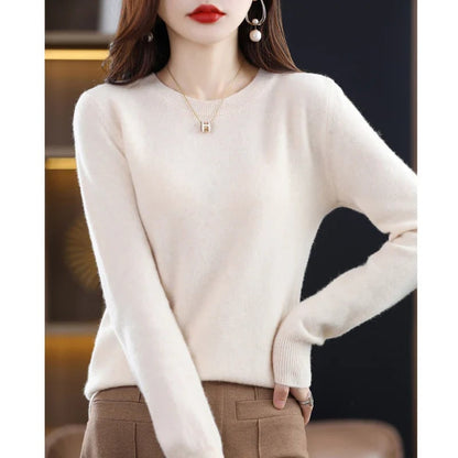 Pure Cashmere Wool Sweater - Beige