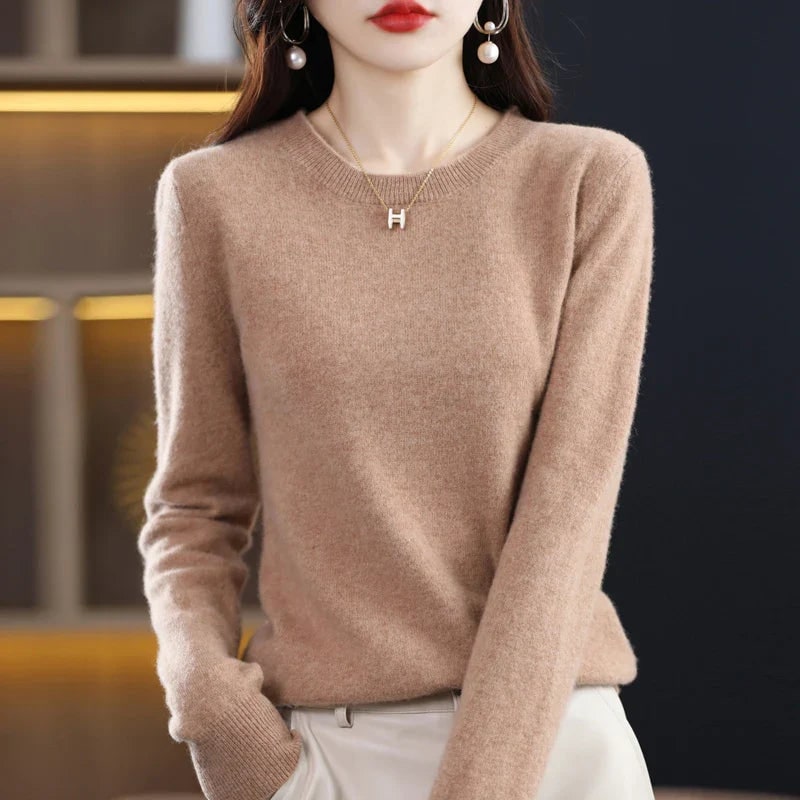 Pure Cashmere Wool Sweater - Golden