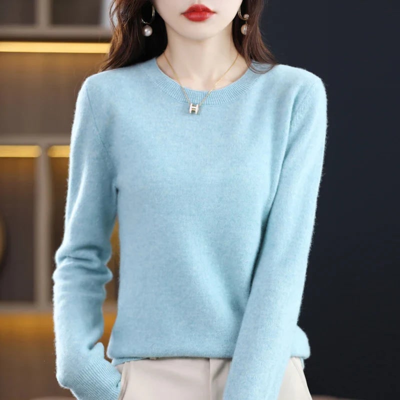 Pure Cashmere Wool Sweater - Green
