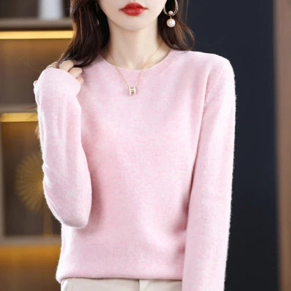 Pure Cashmere Wool Sweater - Pale pink