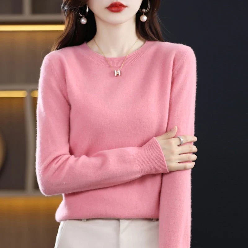 Pure Cashmere Wool Sweater - Pink