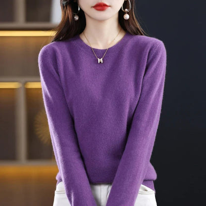 Pure Cashmere Wool Sweater - Violet