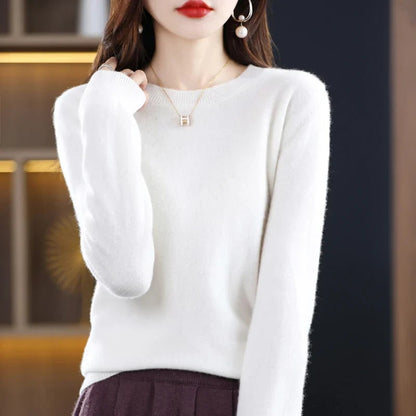 Pure Cashmere Wool Sweater - White