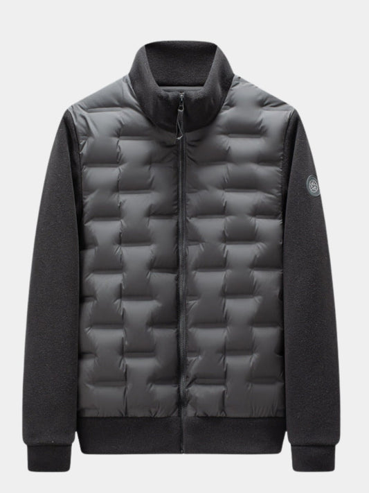 Quilted Fit-and-Flare Puffer Jacket for Men