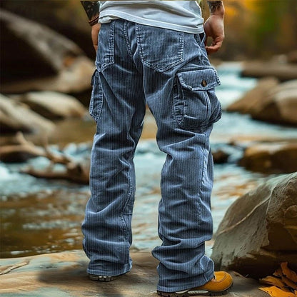 Rugged and Comfortable Cargo Pants for Men - Blue