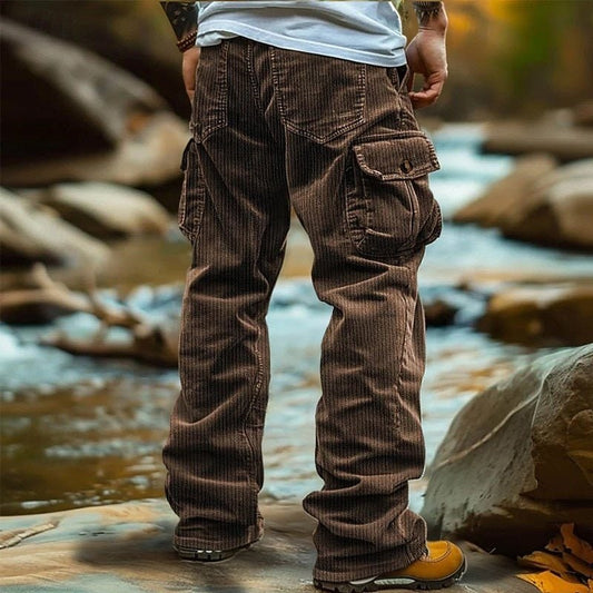 Rugged and Comfortable Cargo Pants for Men - Brown