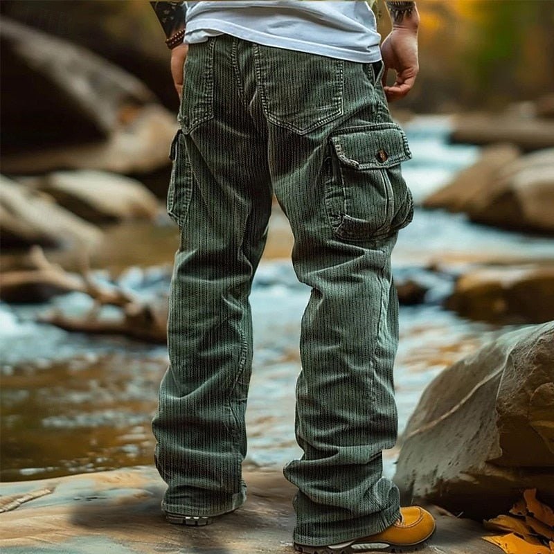 Rugged and Comfortable Cargo Pants for Men - Green