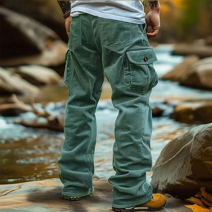 Rugged and Comfortable Cargo Pants for Men - Light Green