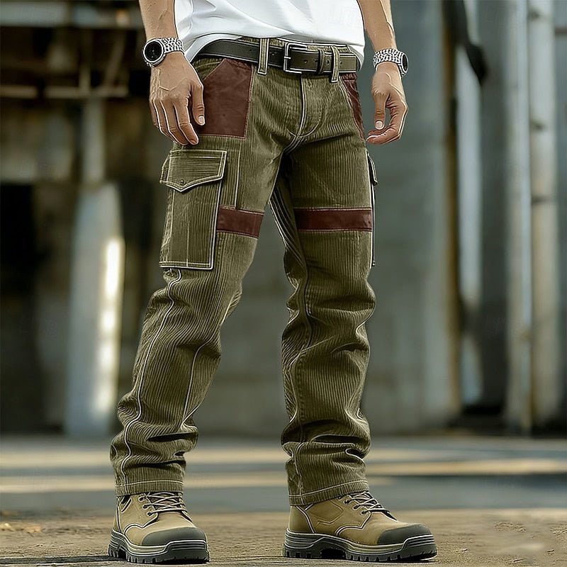 Rugged and Practical Utility Cargo Pants for Men - Green