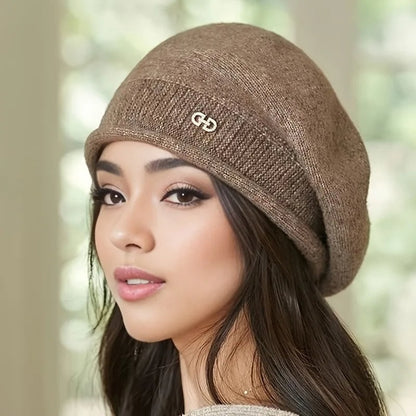 Seraphine Wool Beret - Brown