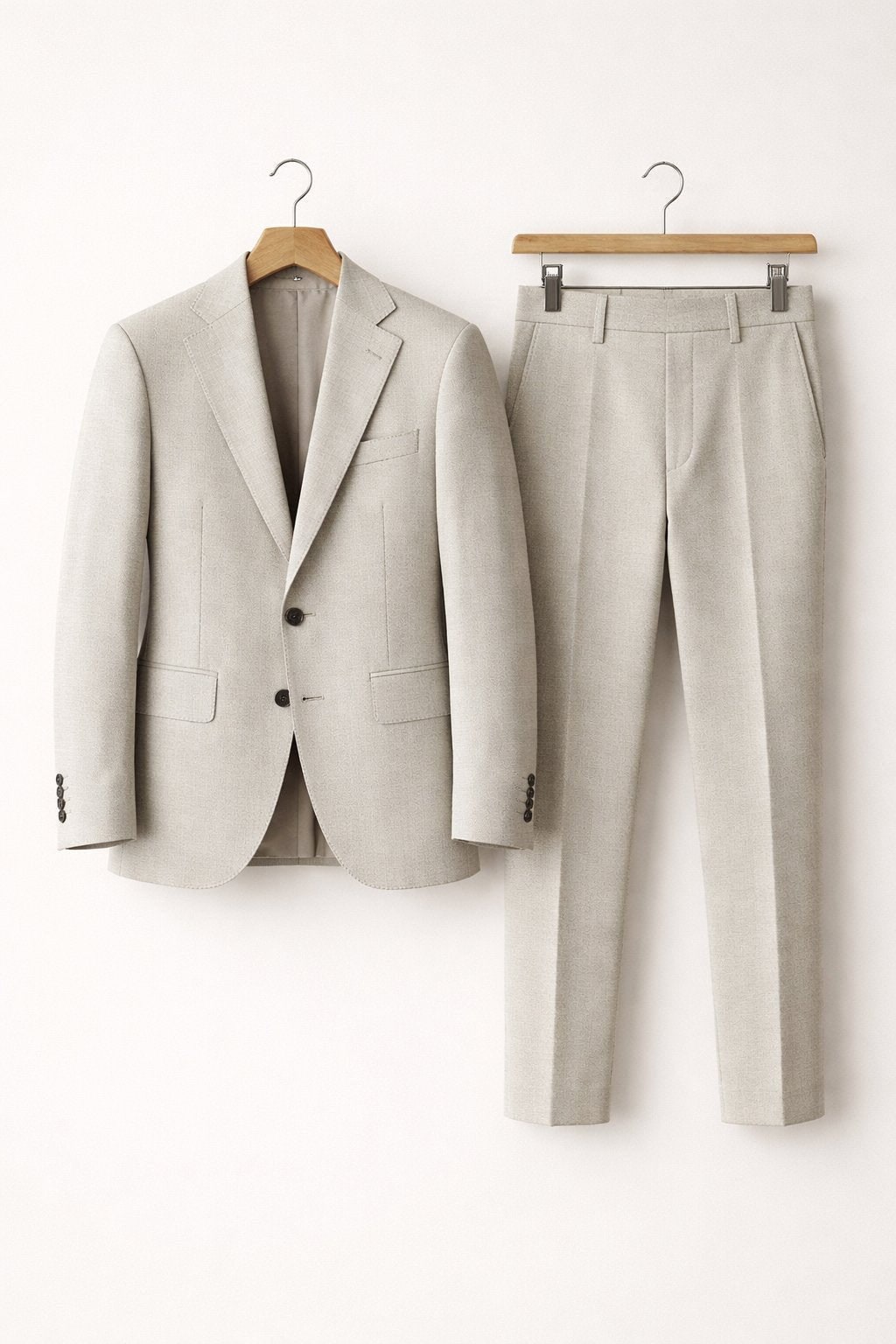 Tailored And Wedding Suit for Men - Light Gray