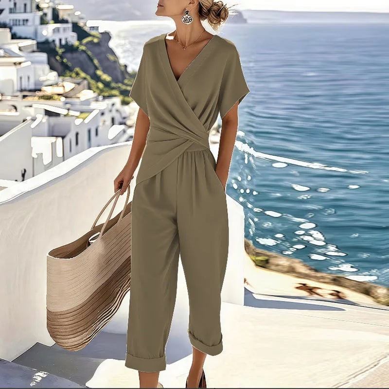 Two-Piece Set for Women - Khaki