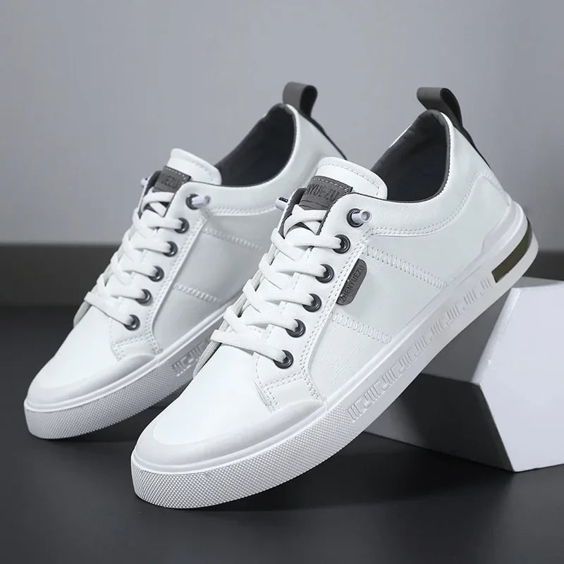 Two-Tone Sneakers for Men - White/gray