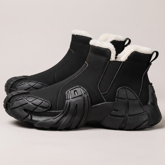 Warm and Comfortable Waterproof Snow Boots for Women - Black