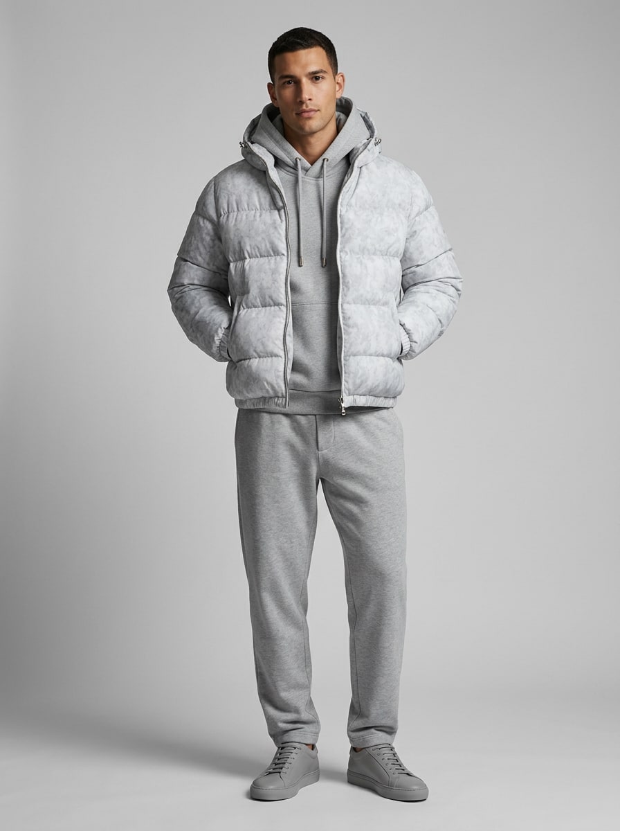 Warm And Practical Puffer Jacket for Men