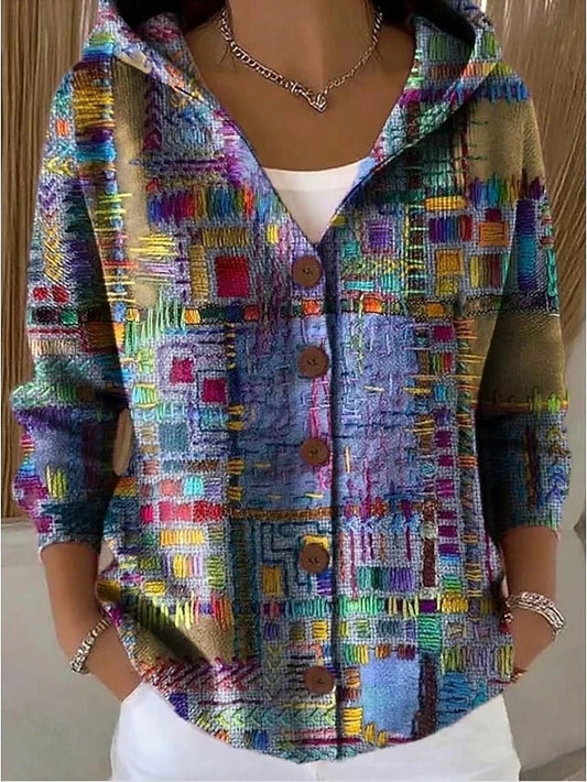 Warm Long Cardigan for Women - Purple / Almost Sold Out