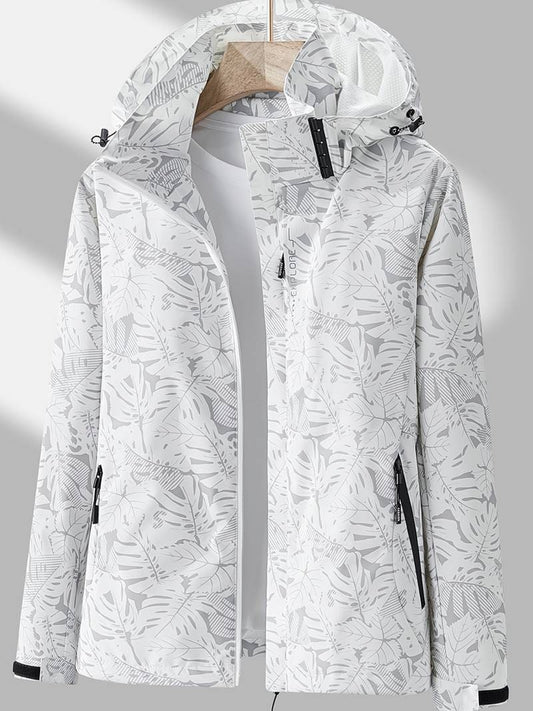 Waterproof Windbreaker for Women - White