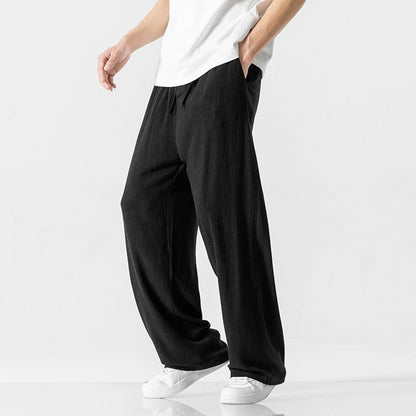 Wide Leg Drawstring Pants for Men