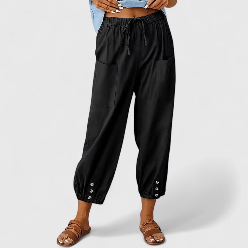 Wide-Leg Pants for Women - Black