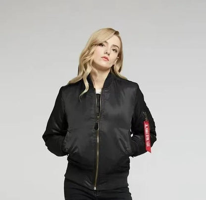 Windproof Bomber Jacket for Women