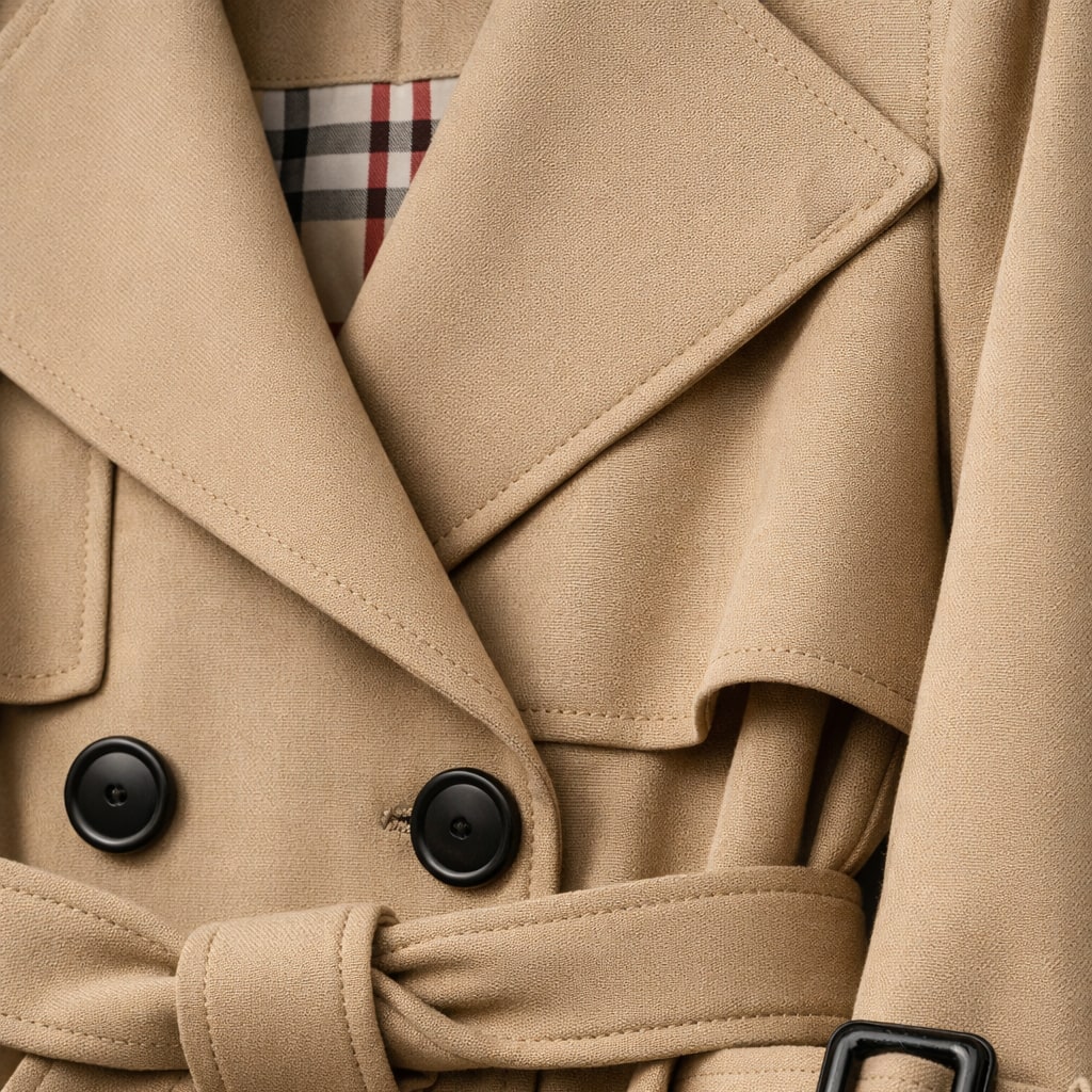 Women’s Belted Trench Coat - Tailored Long Fit