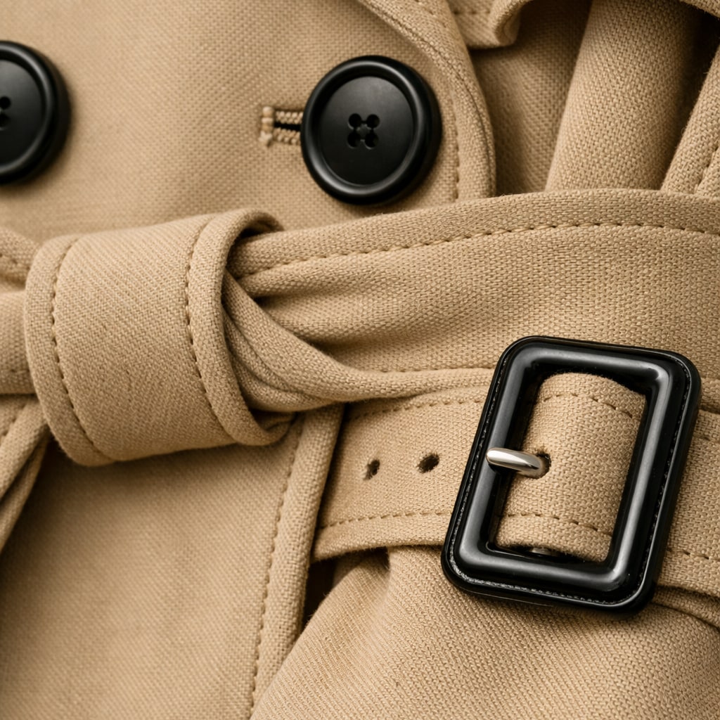 Women’s Belted Trench Coat - Tailored Long Fit