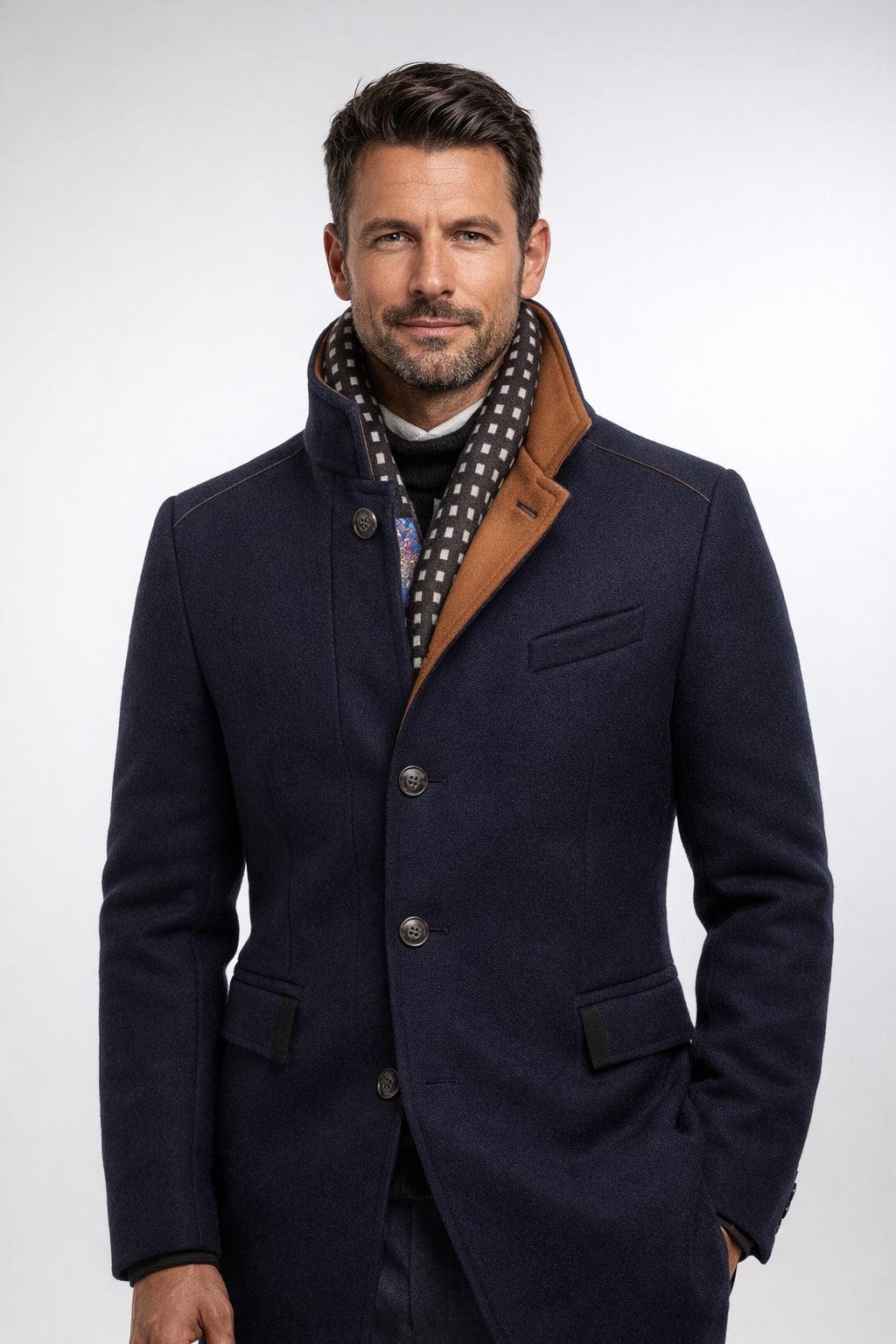 Wool Blend Overcoat