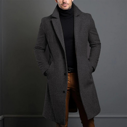 Wool Overcoat for Men - Gray