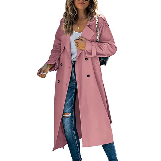 Zara -  Women's Trench Coat Long - Pink